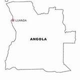 Angola Mapa sketch template