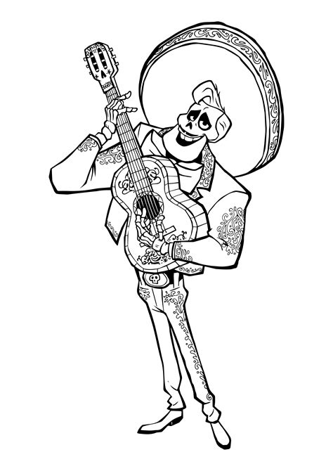 coco coloring pages    print