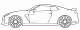 Nissan Coloring Gt sketch template