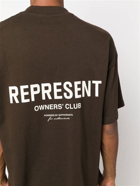 represent logo print oversize  shirt farfetch