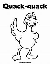 Coloring Quack Giggle Pages Popular sketch template