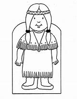 Coloring4free Preschooler Indianer Indians Clipartmag sketch template