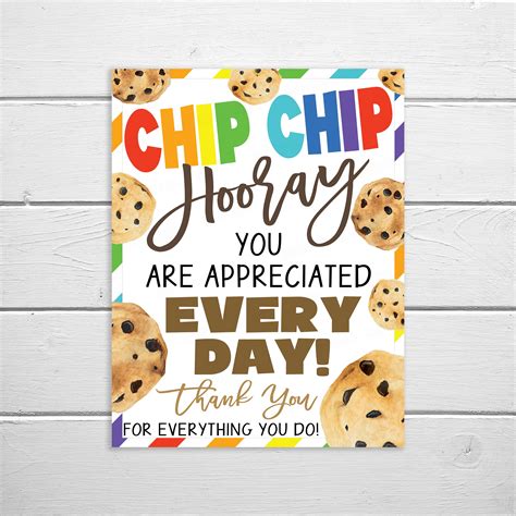 chip chip hooray teacher appreciation etsyde