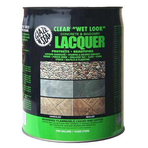 reviews  glaze  seal  gal clear wet  concrete  masonry lacquer sealer pg