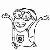 Coloring Pages Despicable Printable Minion Kids Colouring Minions sketch template