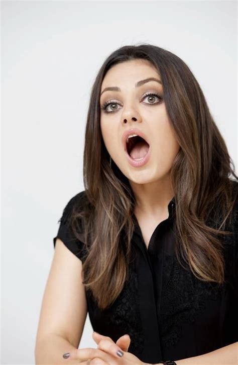 What Happens To The Face When The Mouth Is Open Mila Kunis