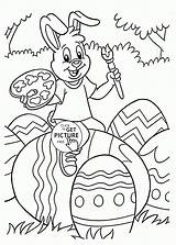 Easter Coloring Pages Printable Painting Kids Bunny Eggs Sheets Printables Colouring Book Print Wuppsy Popular Choose Board Holidayvault sketch template