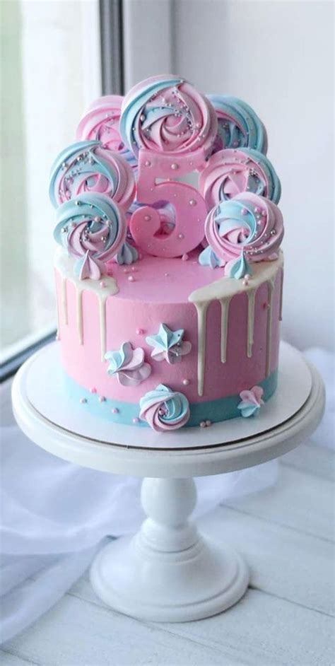 54 Jaw Droppingly Beautiful Birthday Cake Blue And Pink Birthday Cake