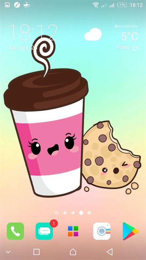 kawaii food wallpapers cute backgrounds images  android apk