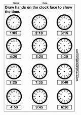 Clock Telling Worksheetfun sketch template