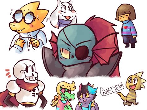 another drawing of undertale characters undertale know your meme