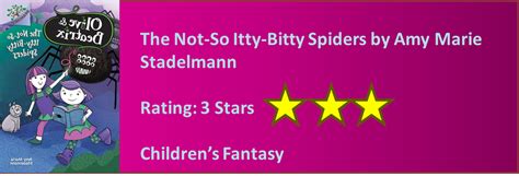 hot off the shelves the no so itty bitty spiders by amy marie stadelmann review