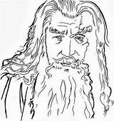 Hobbit Gandalf Desenhos Coloriage Coloriages Letscolorit Colorkiddo Enchanted sketch template