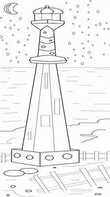 Lighthouse Kids Coloring Pages Printable Choose Board sketch template