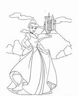 Castle Coloring Cinderella Pages Disney Princess Printable Disneyland Drawing Cartoon Getdrawings Getcolorings Print Frozen Cendrillon Fantasmic Adults Kids Color Colorings sketch template