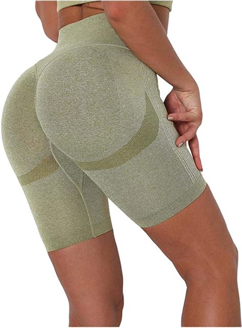 Butt Lifting Yoga Shorts For Women， High Waist Tummy