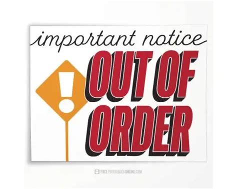 printable   order sign collection  printables