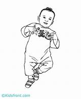 Coloring Baby Pages Boy Kids Print Printable sketch template