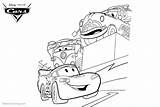 Coloring Pages Pixar Winners Race Cars Printable Kids sketch template