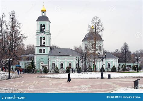 olc church  tsaritsyno park  moscow editorial photography image