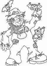 Coloring Scarecrow Pages Scarecrows Kids Halloween Color Print Adult Children Fall Icolor Batman Colouring Printable Printables Addition Books Cool Central sketch template