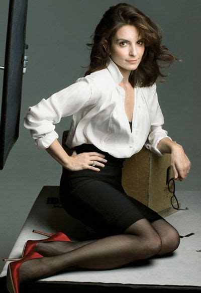 okay to wear red shoes with black hose after 40 women tina fey