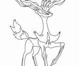 Pokemon Xerneas Coloring Pages Coloriage Getcolorings Getdrawings Colorings sketch template