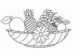 Coloring Pages Vegetables Fruits Fruit Print Drawing Library Clipart Kids Vegetable Basket sketch template
