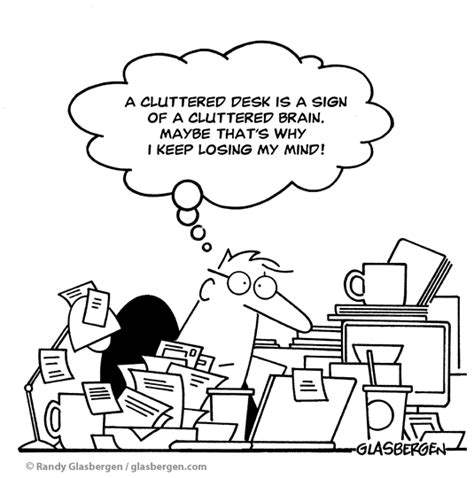 Desk Clutter Randy Glasbergen Glasbergen Cartoon Service