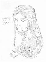 Coloring Pages Elves sketch template