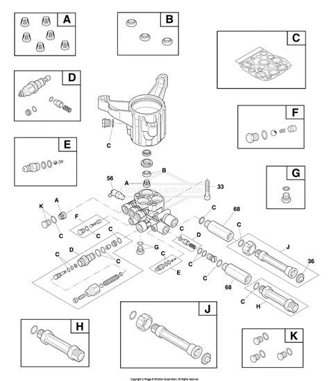 troy bilt pressure washer pumps unloader valve kit   briggs stratton yard garden