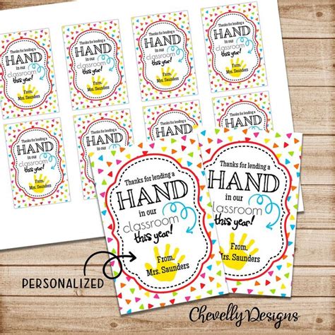 personalized hand sanitizer gift tag hand lotion  soap teachers