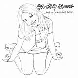 Britney Spears Sheets sketch template
