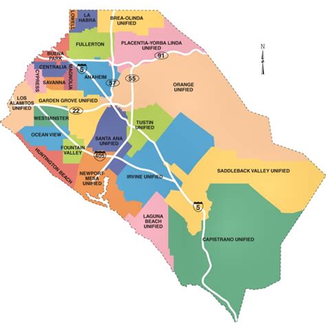 Orange County Map With Cities