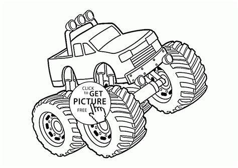 truck pages coloring pages