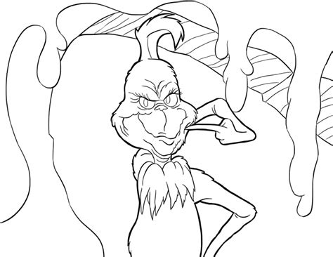 grinch coloring pages  printables artsy pretty plants