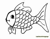 Coloring Fish Drawing Draw Kids Pages Book Painting Pdf Children sketch template