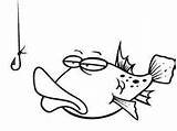 Fish Coloring Pages Funny Fat Cartoons Drawings Bait Familyfuncartoons Cartoon Drawing Marine sketch template