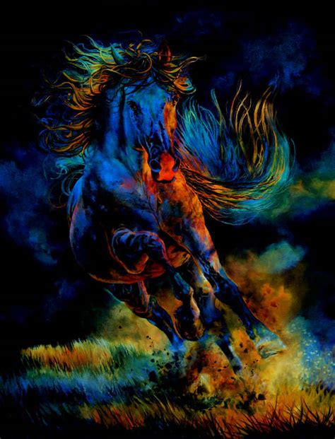 digital horse painting