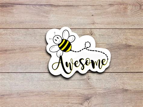awesome gift bee sticker inspirational gifts   etsy uk