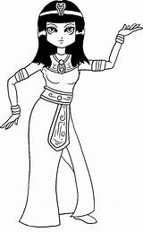 Ancient Cleopatra Coloriage Cleopatre Egypt Imprimer Egito Bordar Riscos Dibujar Getcolorings sketch template
