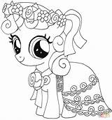 Pony Little Coloring Pages Equestria Belle Sweetie Print Supercoloring Sheets Template Book sketch template
