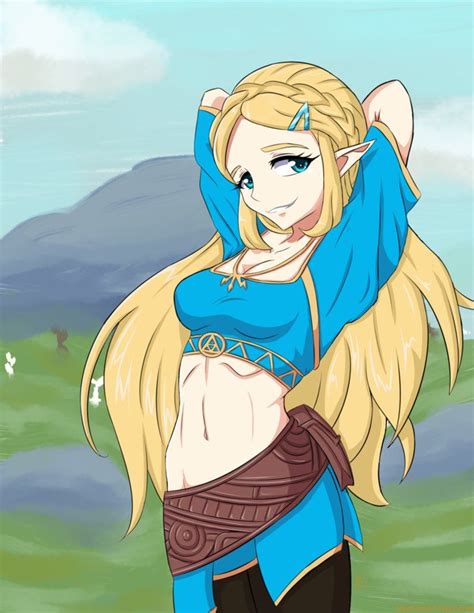 Botw Princess Zelda Summer Version By Icesticker Princess Zelda