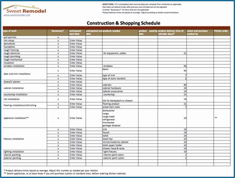 printable home renovation checklist template checklist templates