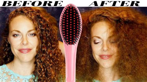 asmr hair brushing curly hair katie corrina  straightening asmr hair salon youtube
