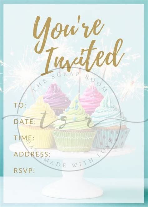 set   printable invitation designs  birthday parties baby