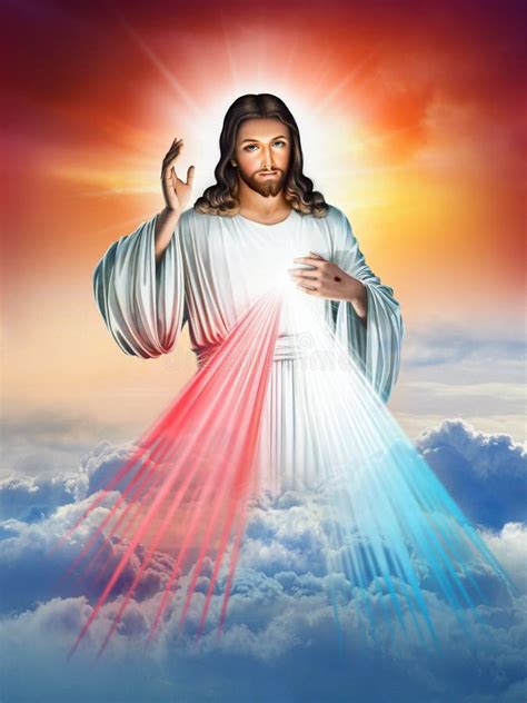 la misericorde divine de jesus image stock image du chretien dieu