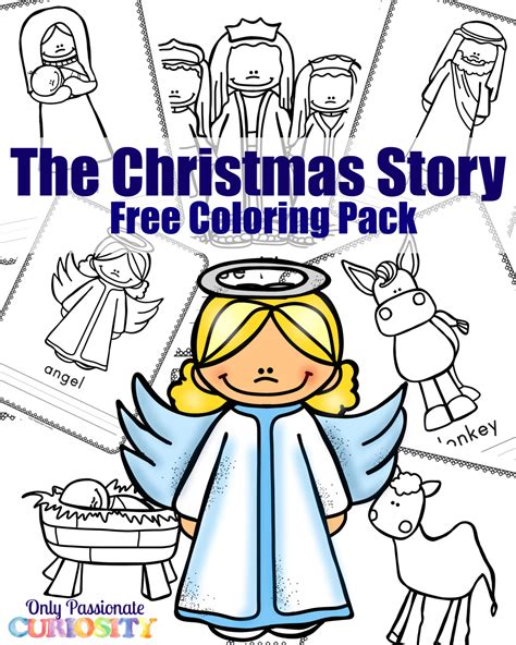 nativity coloring pack  passionate curiosity