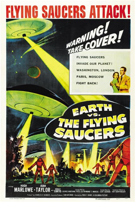 Photo Earth Vs The Flying Saucers Science Fiction Movie Posters
