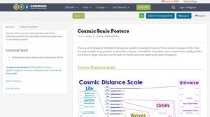 cosmic scale posters oer commons